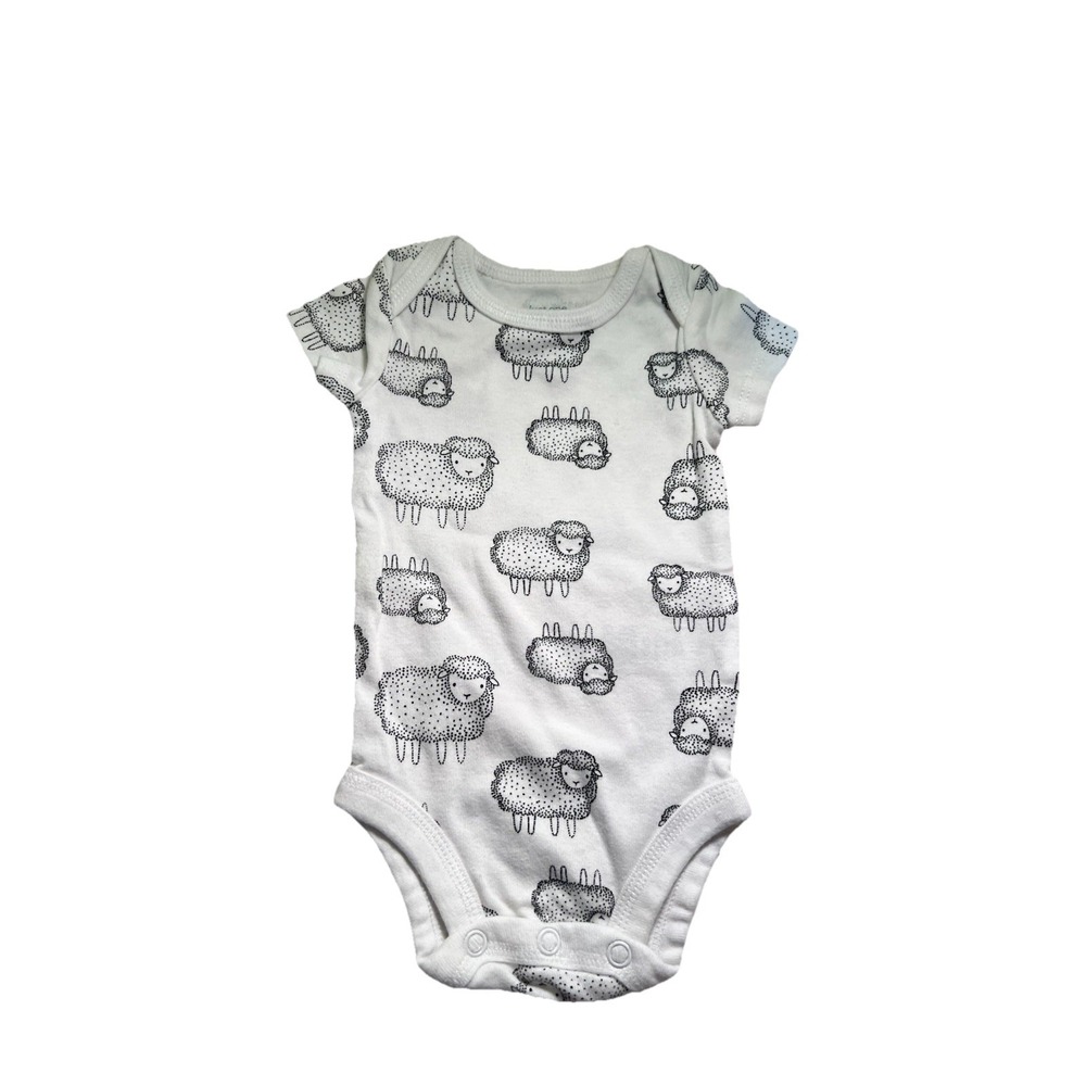 Carter's Just One You Baby Bodysuits Set 3 NB 0-3M 9M Snuggle Bunny Animal Sheep